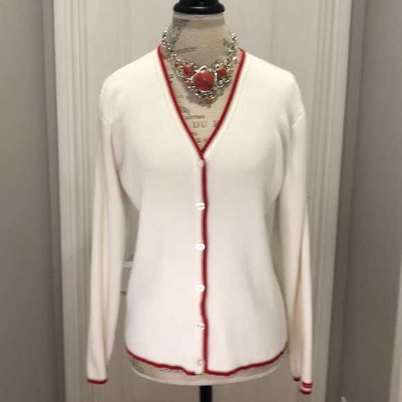 Liz Claiborne Sweaters - LIZGOLF by Liz Claiborne Button Down Sweater SZ M